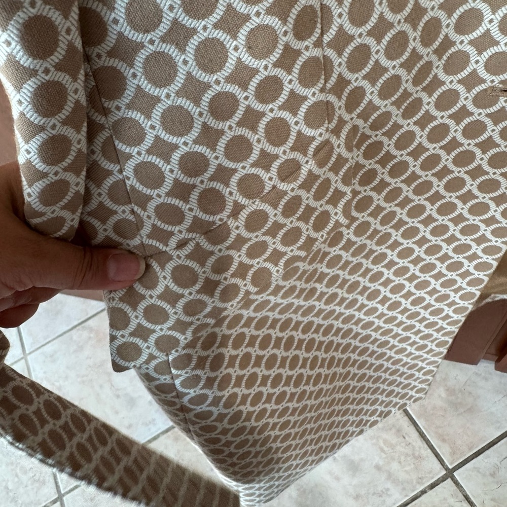 Suit Studio Beige Geometric Patterned Women's Lon… - image 3